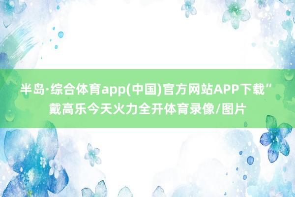 半岛·综合体育app(中国)官方网站APP下载”　　戴高乐今天火力全开体育录像/图片