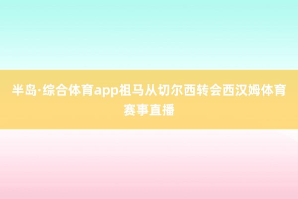 半岛·综合体育app祖马从切尔西转会西汉姆体育赛事直播